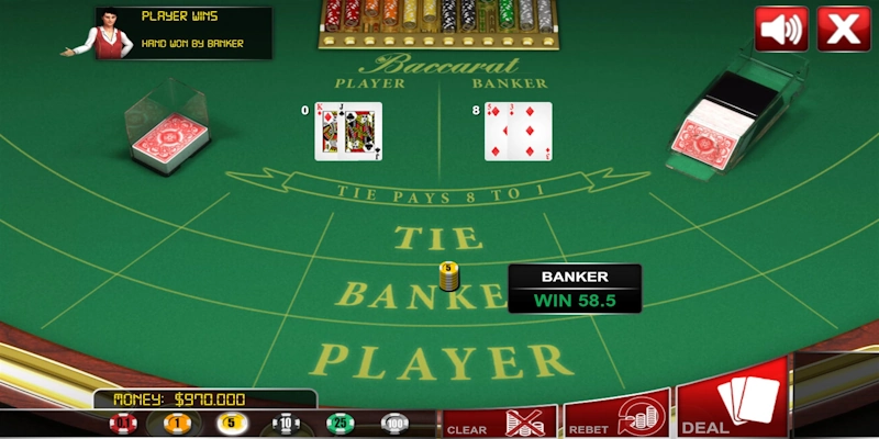 Luật chơi Baccarat QQ88 mà người chơi cần nắm rõ